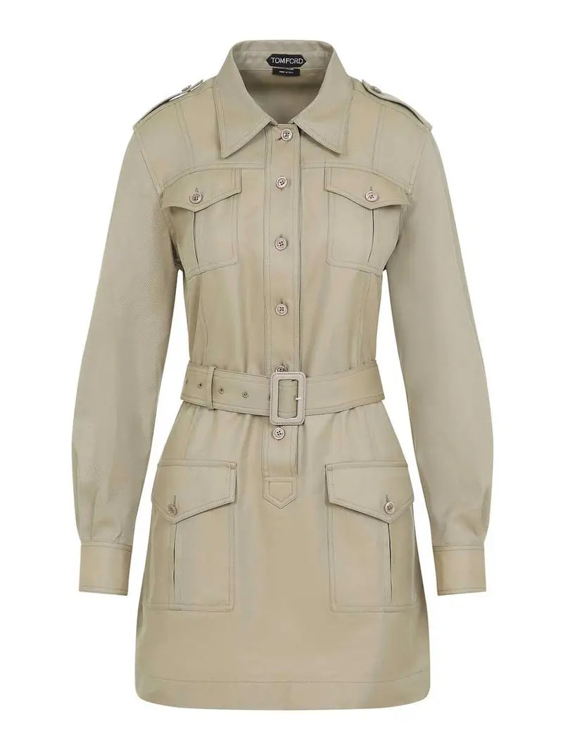 Safari Mini vestito Verde Chiaro