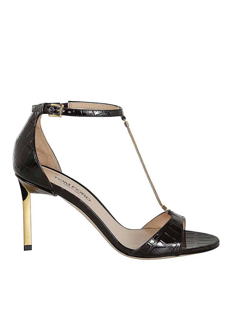 Tom Ford Sandali con tacco Nero 4127771