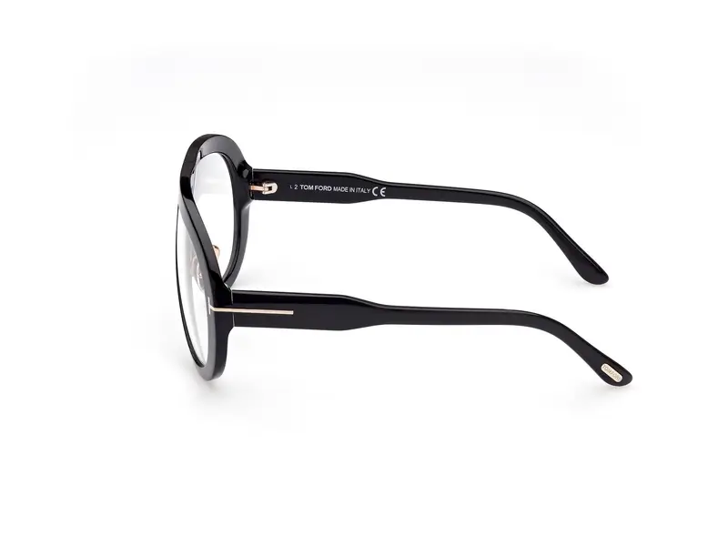 TOM FORD Unisex FT0836 TROY 1 Occhiali da sole Acetato Nero Pilot Normale miniatura 2