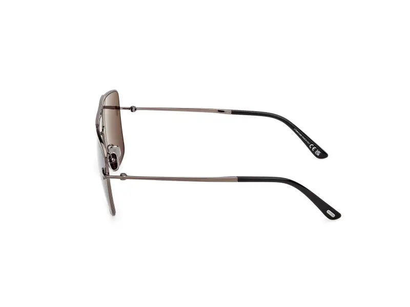 Unisex FT1307 ELIOTT-02 08A Occhiali da sole Metallo Canna di fucile Fumo Squadrata Normale miniatura 3