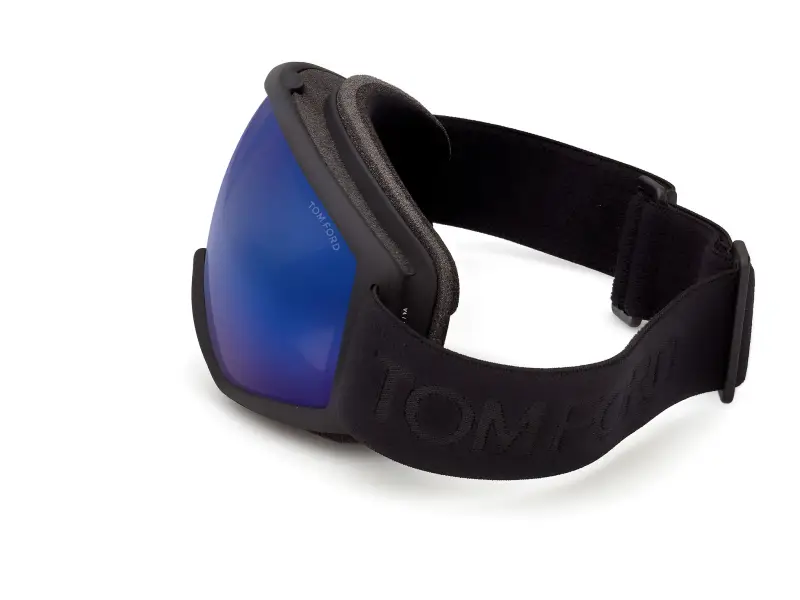 Unisex FT1321 01X Maschere da sci Iniettato Nero Blu Maschera Normale miniatura 3