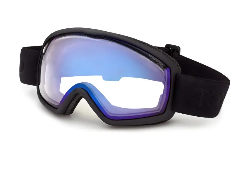 Unisex FT1321 05X Maschere da sci Iniettato Nero Blu Maschera Fotocromatiche