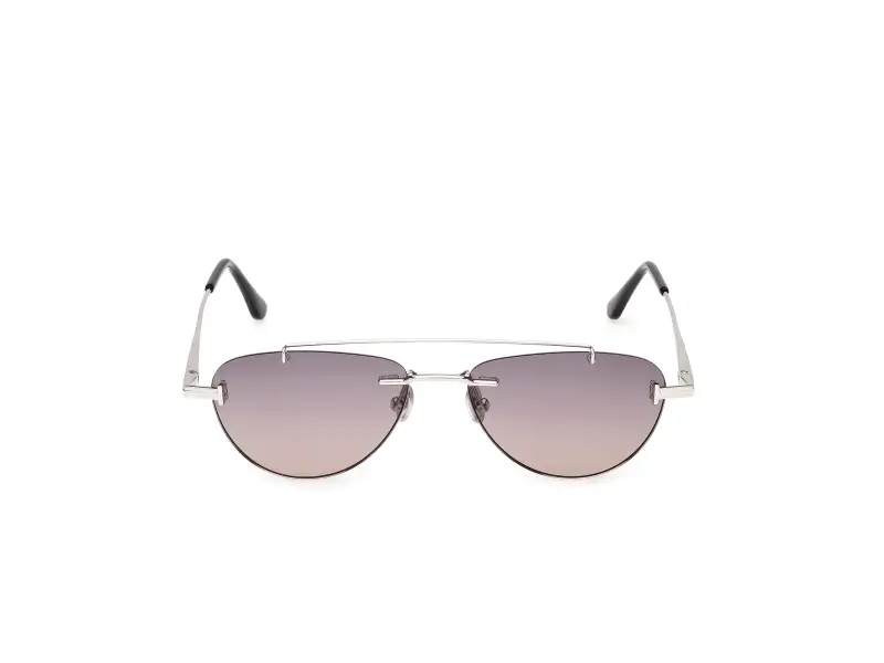 Unisex FT1356 ASTOR-02 16B Occhiali da sole Metallo Palladio Fumo Pilot Normale miniatura 2