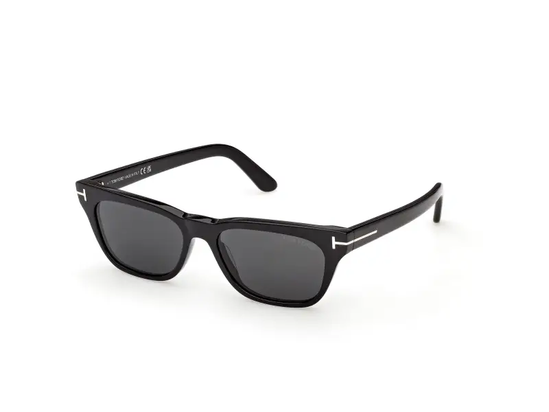 Unisex FT1362 PENN-02 01A Occhiali da sole Acetato Nero Fumo Squadrata Normale