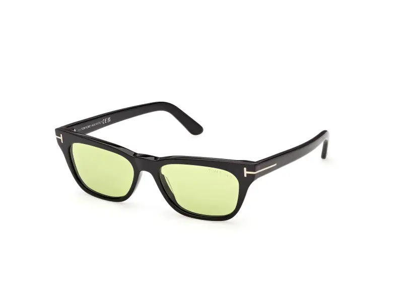 Unisex FT1362 PENN-02 01N Occhiali da sole Acetato Nero Verde Squadrata Normale