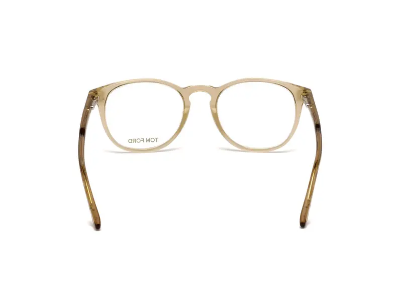 TOM FORD Unisex FT5401 045 Montature da vista Acetato Marrone Rotonda Normale miniatura 3