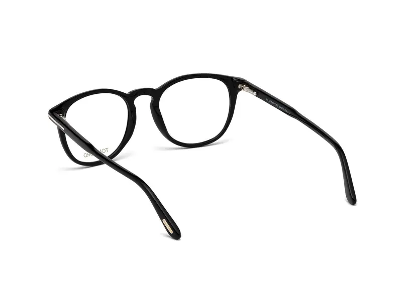 TOM FORD Unisex FT5401 1 Montature da vista Acetato Nero Rotonda Normale miniatura 3