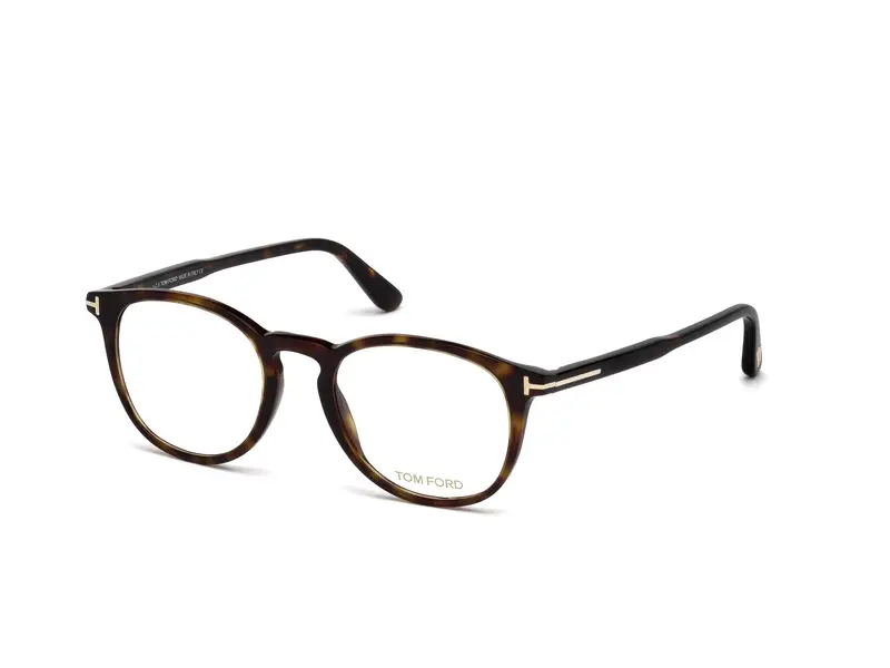 Unisex FT5401 52 Montature da vista Acetato Havana Rotonda Normale