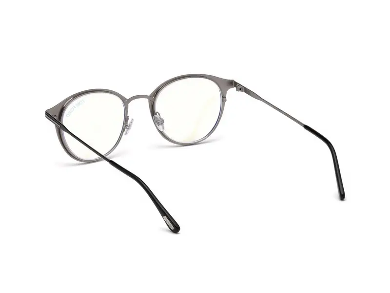TOM FORD Unisex FT5528-B 1 Montature da vista Metallo Nero Rotonda Normale miniatura 3