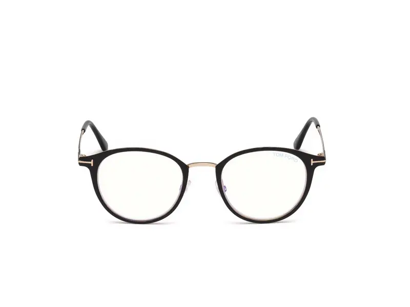 TOM FORD Unisex FT5528-B 2 Montature da vista Metallo Nero Rotonda Normale miniatura 2