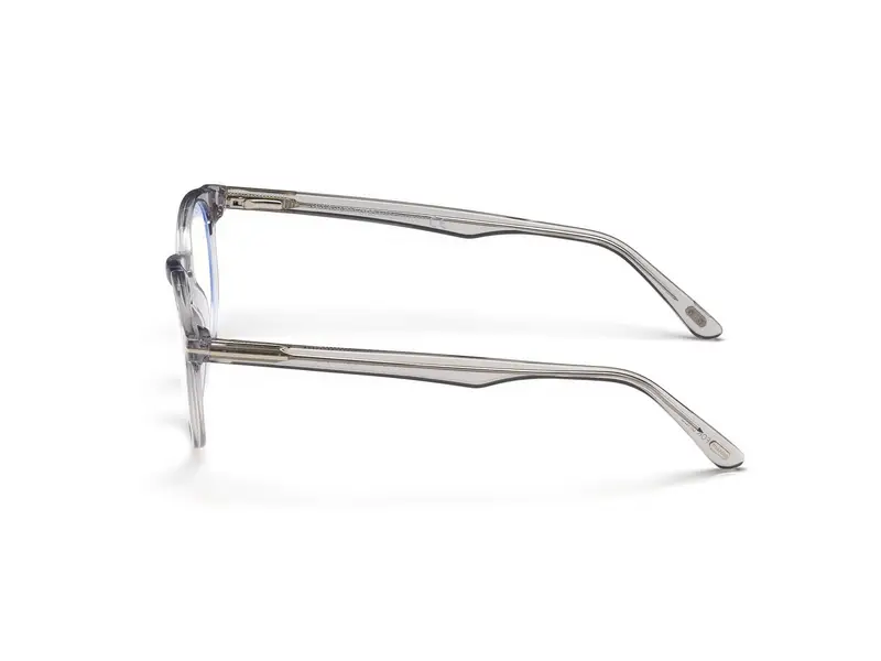TOM FORD Unisex FT5557-B 020 Montature da vista Acetato Grigio Rotonda Normale miniatura 2