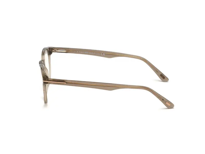 TOM FORD Unisex FT5557-B 045 Montature da vista Acetato Marrone Rotonda Anti-luce blu miniatura 2