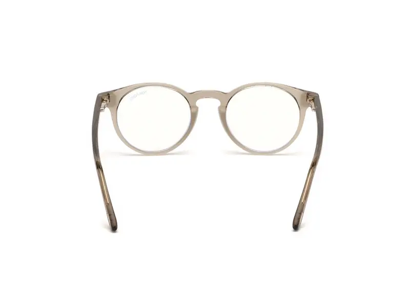 TOM FORD Unisex FT5557-B 045 Montature da vista Acetato Marrone Rotonda Normale miniatura 3