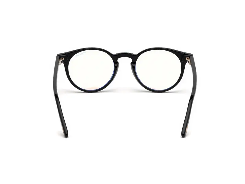 TOM FORD Unisex FT5557-B 1 Montature da vista Acetato Nero Rotonda Normale miniatura 3
