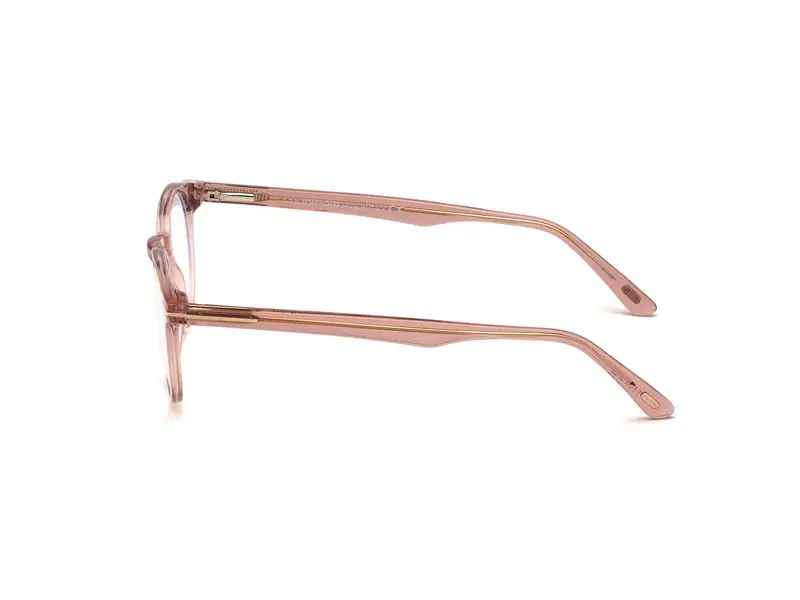 TOM FORD Unisex FT5557-B 72 Montature da vista Acetato Rosa Rotonda Anti-luce blu miniatura 2