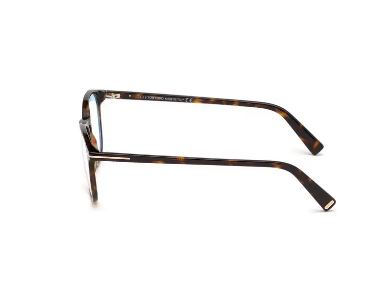 TOM FORD Unisex FT5583-B 52 Montature da vista Acetato Havana Geometrica Normale miniatura 2