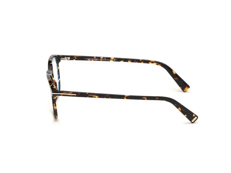 TOM FORD Unisex FT5583-B 56 Montature da vista Acetato Havana Geometrica Normale miniatura 2