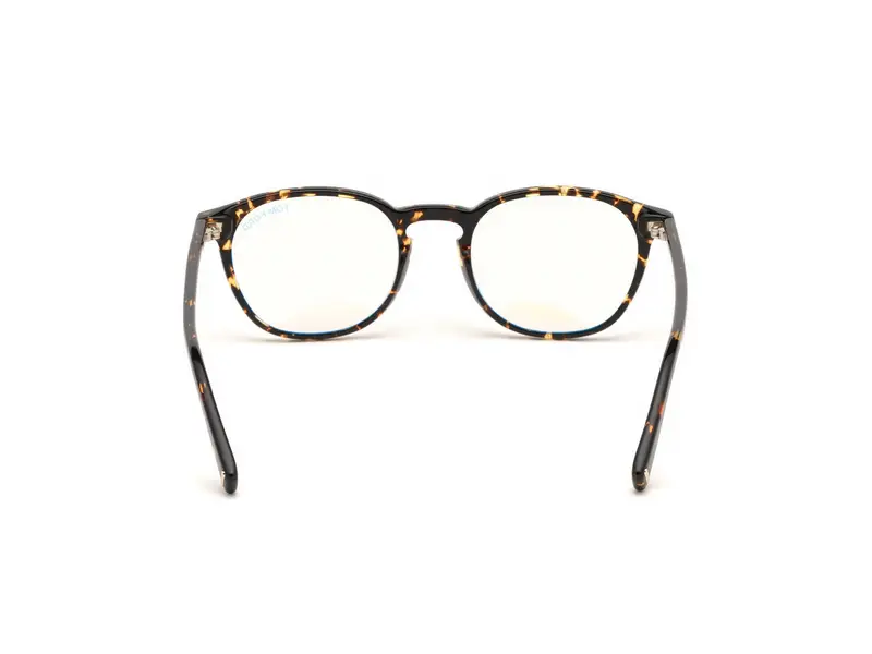 TOM FORD Unisex FT5583-B 56 Montature da vista Acetato Havana Geometrica Normale miniatura 3