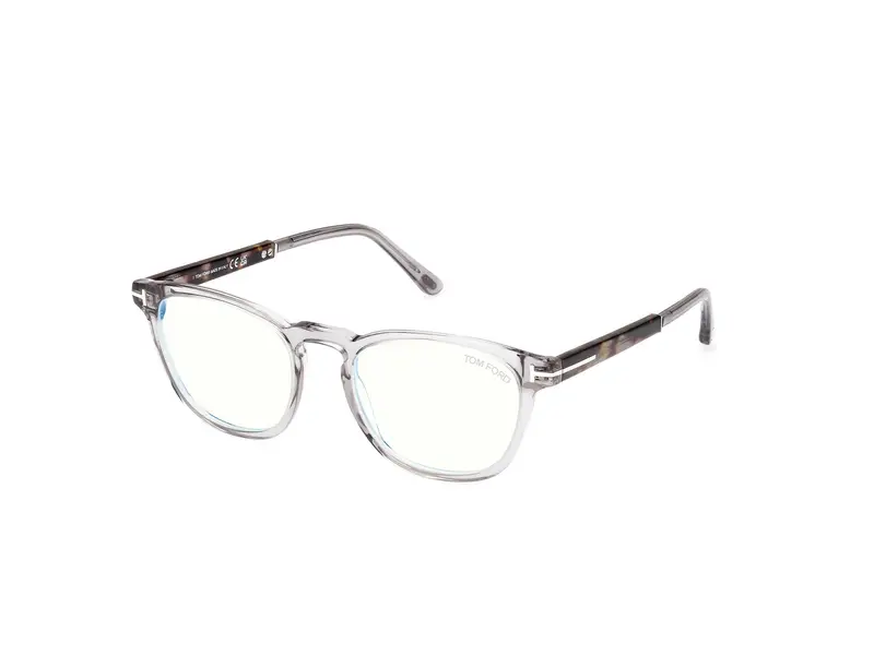 TOM FORD Unisex FT5890-B 20 Montature da vista Acetato Grigio  Rotonda Normale