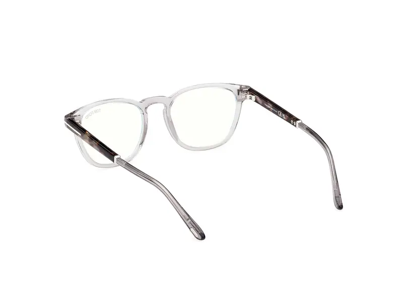 TOM FORD Unisex FT5890-B 20 Montature da vista Acetato Grigio Rotonda Normale miniatura 3