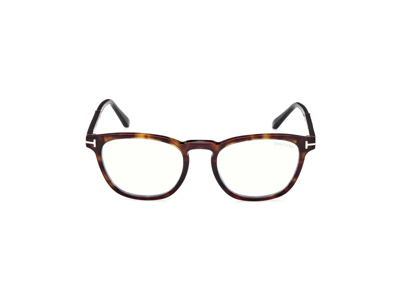 TOM FORD Unisex FT5890-B 56 Montature da vista Acetato Havana Rotonda Normale miniatura 2