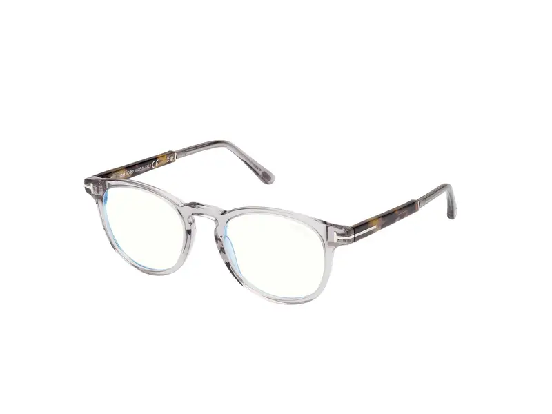 TOM FORD Unisex FT5891-B 20 Montature da vista Acetato Grigio Rotonda Normale