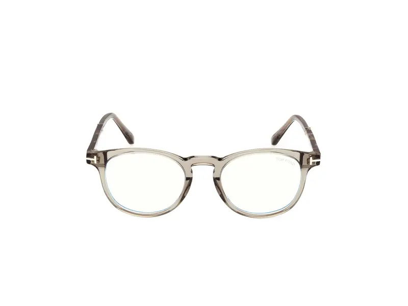 TOM FORD Unisex FT5891-B 95 Montature da vista Acetato Verde Rotonda Normale miniatura 2