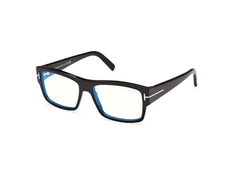 TOM FORD Unisex FT5941-B 1 Montature da vista Acetato Nero  Squadrata Normale