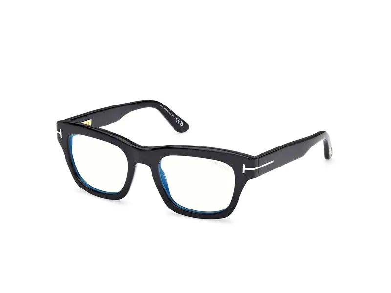 TOM FORD Unisex FT6036-B 1 Montature da vista Acetato Nero  Squadrata Normale