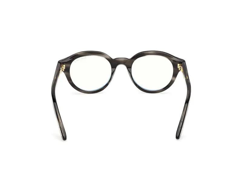 TOM FORD Unisex FT6037-B 56 Montature da vista Acetato Havana Rotonda Normale miniatura 3