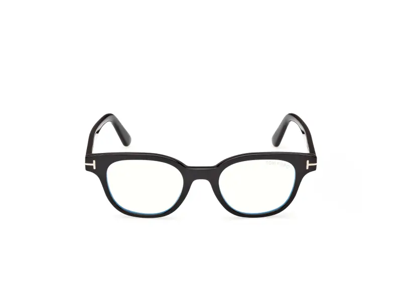Unisex TOM FORD FT6130-B 001 Montature da vista Acetato Nero Squadrata Normale miniatura 2