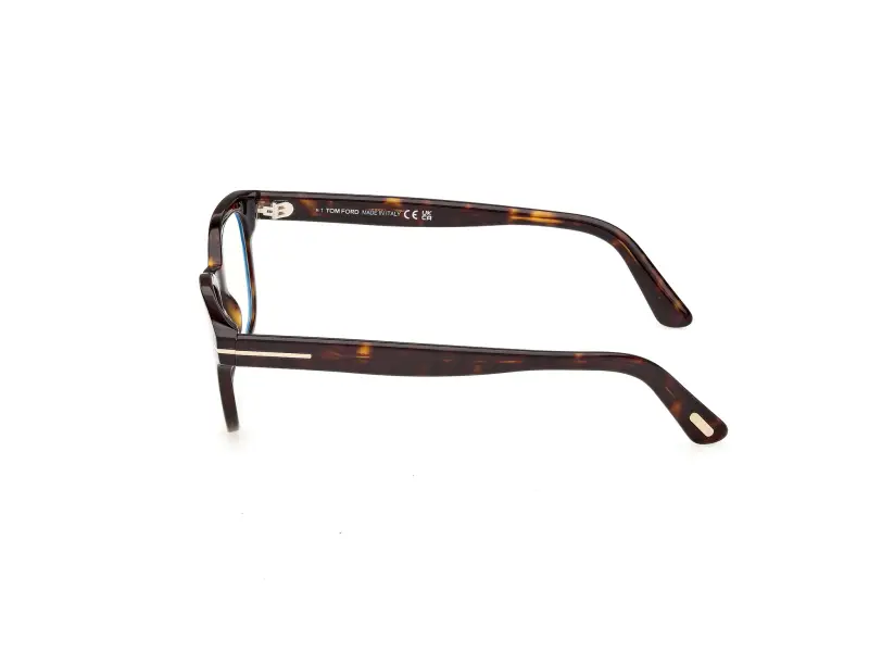 Unisex TOM FORD FT6130-B 052 Montature da vista Acetato Havana Squadrata Normale miniatura 3