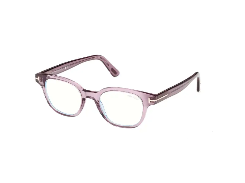 Unisex TOM FORD FT6130-B 081 Montature da vista Acetato Viola Squadrata Normale