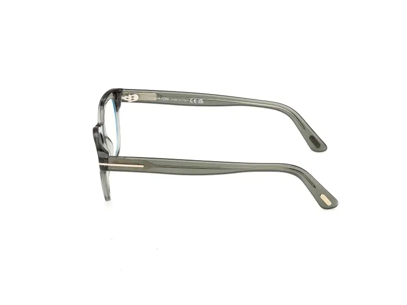 Unisex TOM FORD FT6130-B 093 Montature da vista Acetato Verde Squadrata Normale miniatura 3