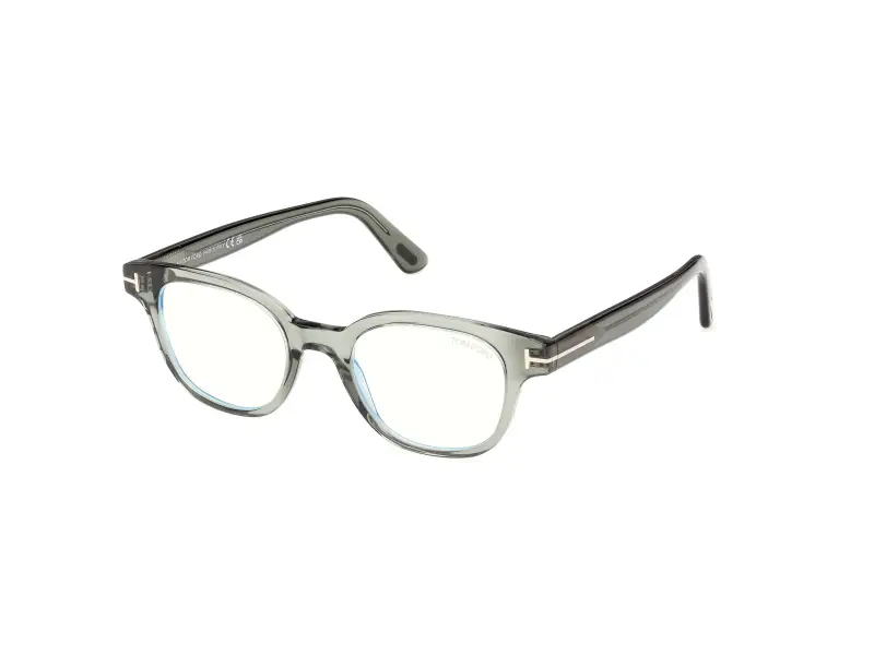 Unisex TOM FORD FT6130-B 093 Montature da vista Acetato Verde Squadrata Normale