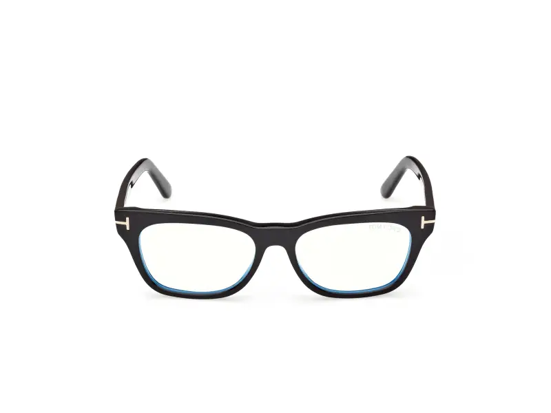 Unisex TOM FORD FT6131-B 001 Montature da vista Acetato Nero Squadrata Normale miniatura 2