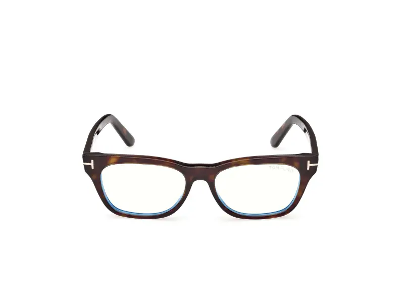 Unisex TOM FORD FT6131-B 052 Montature da vista Acetato Havana Squadrata Normale miniatura 2