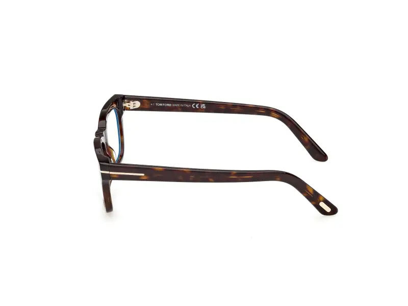 Unisex TOM FORD FT6131-B 052 Montature da vista Acetato Havana Squadrata Normale miniatura 3