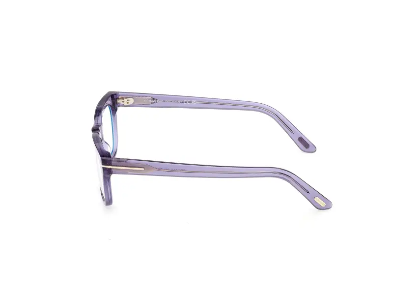 Unisex TOM FORD FT6131-B 081 Montature da vista Acetato Viola Squadrata Normale miniatura 3