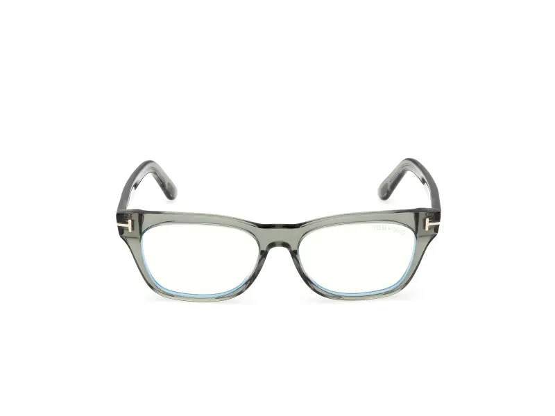 Unisex TOM FORD FT6131-B 093 Montature da vista Acetato Verde Squadrata Normale miniatura 2