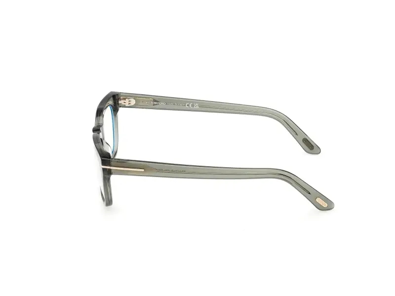 Unisex TOM FORD FT6131-B 093 Montature da vista Acetato Verde Squadrata Normale miniatura 3