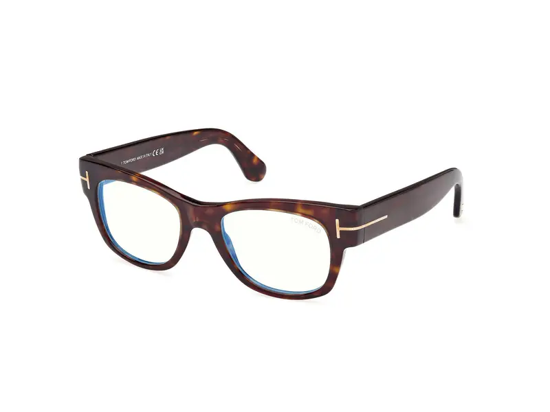 TOM FORD Uomo FT5040-B 52 Montature da vista Acetato Havana  Squadrata Normale