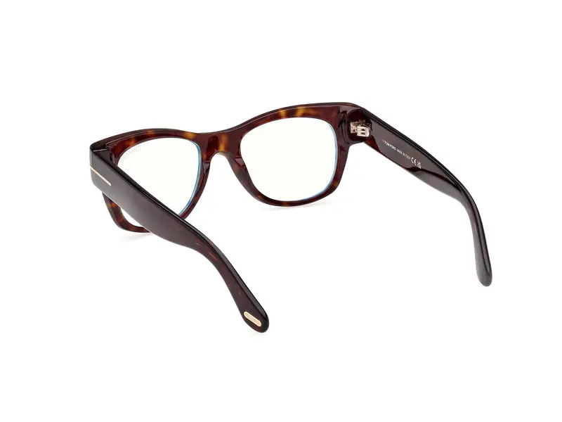 TOM FORD Uomo FT5040-B 52 Montature da vista Acetato Havana Squadrata Normale miniatura 3