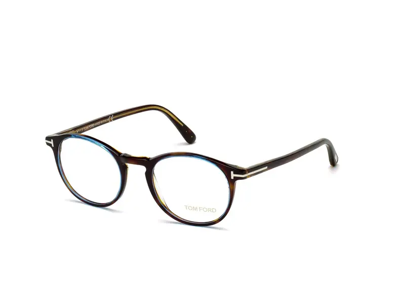 TOM FORD Uomo FT5294 56 Montature da vista Acetato Havana  Rotonda Normale