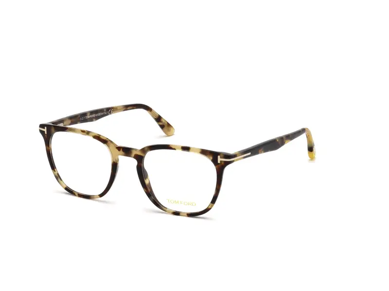 TOM FORD Uomo FT5506 55 Montature da vista Acetato Havana  Geometrica Normale
