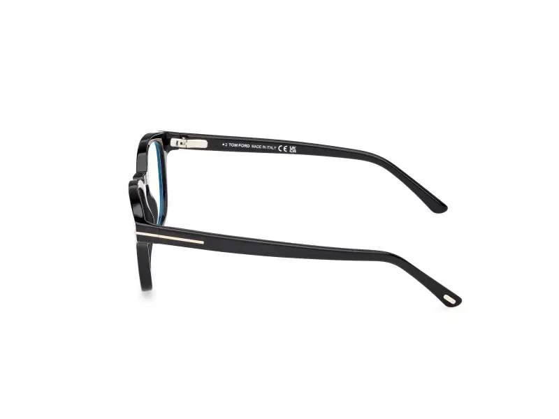 Uomo FT5532-B 01D Montature da vista Acetato Nero Fumo Rotonda Polarizzata miniatura 3