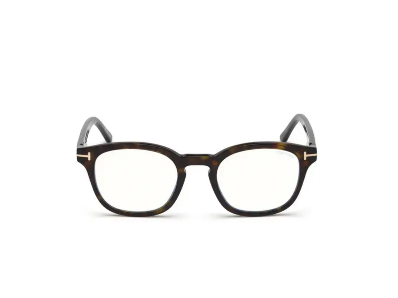 TOM FORD Uomo FT5532-B 52E Montature da vista Acetato Havana scuro Geometrica Normale miniatura 2