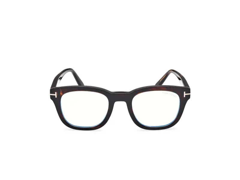 Uomo FT5542-B 55A Montature da vista Acetato Havana Rotonda Normale miniatura 2