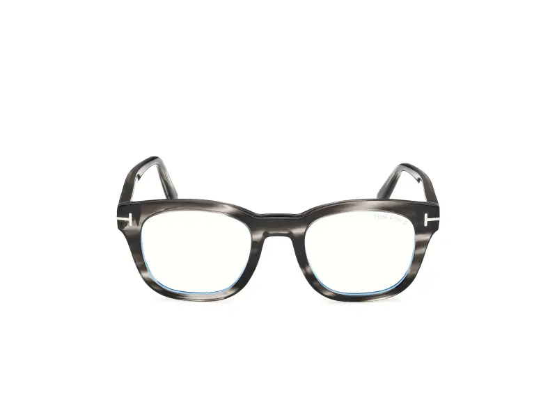 Uomo FT5542-B 56A Montature da vista Acetato Havana Rotonda Normale miniatura 2