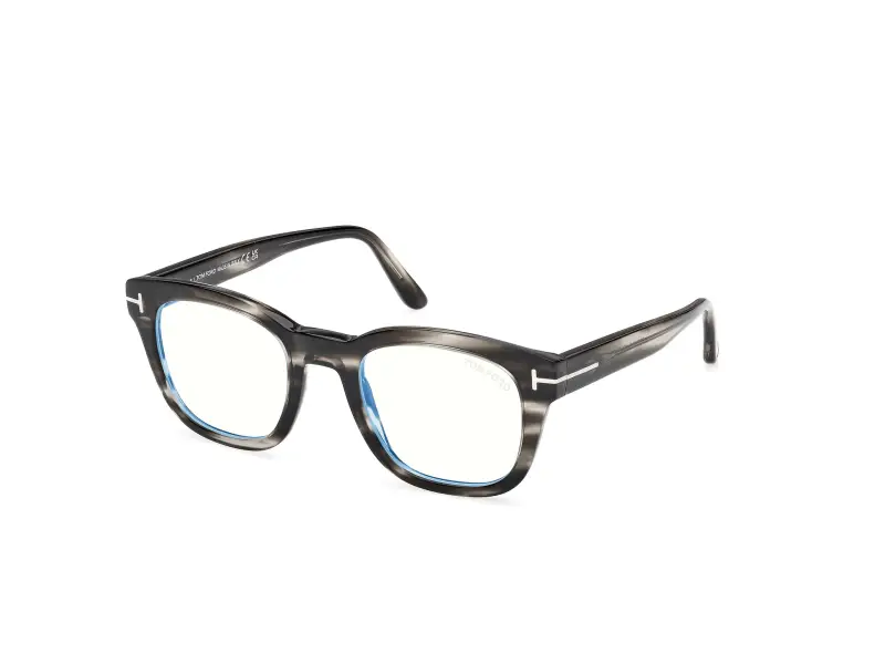 Uomo FT5542-B 56A Montature da vista Acetato Havana Rotonda Normale